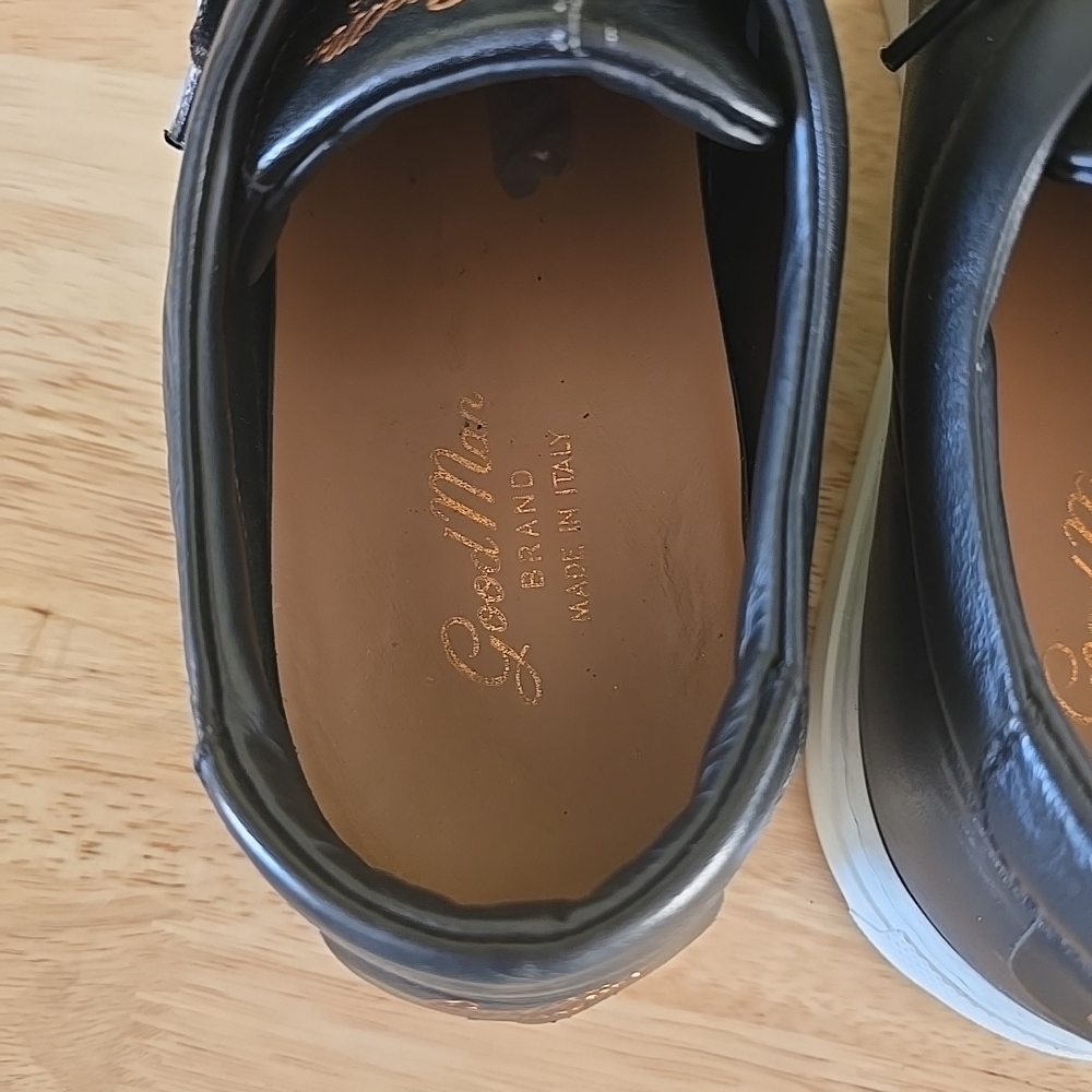 Good Man Brand Black Leather Men's Shoes Sz 10.5 Made In Italy - Picture 6 of 9
